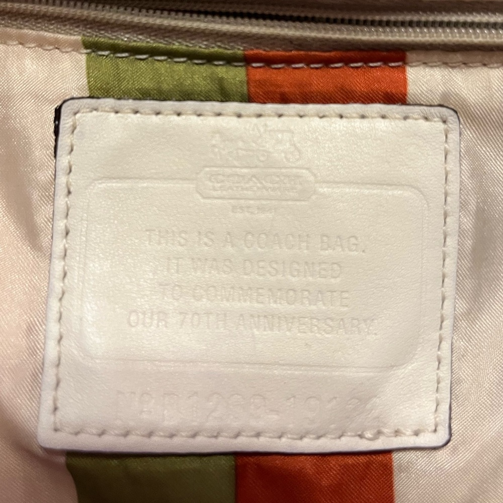 Coach EUC Anniversary Satchel 2012 2 way Bag in Ivory Leather - Picture 4 of 15